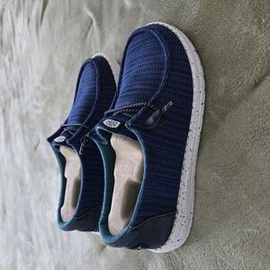 Hey Dude Women's Moccasins in Navy Blue